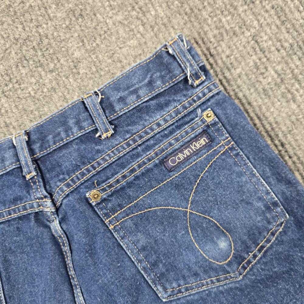 Vintage Calvin Klein Jeans Mens 38 Blue Relaxed Straight USA Denim Cotton 33x30